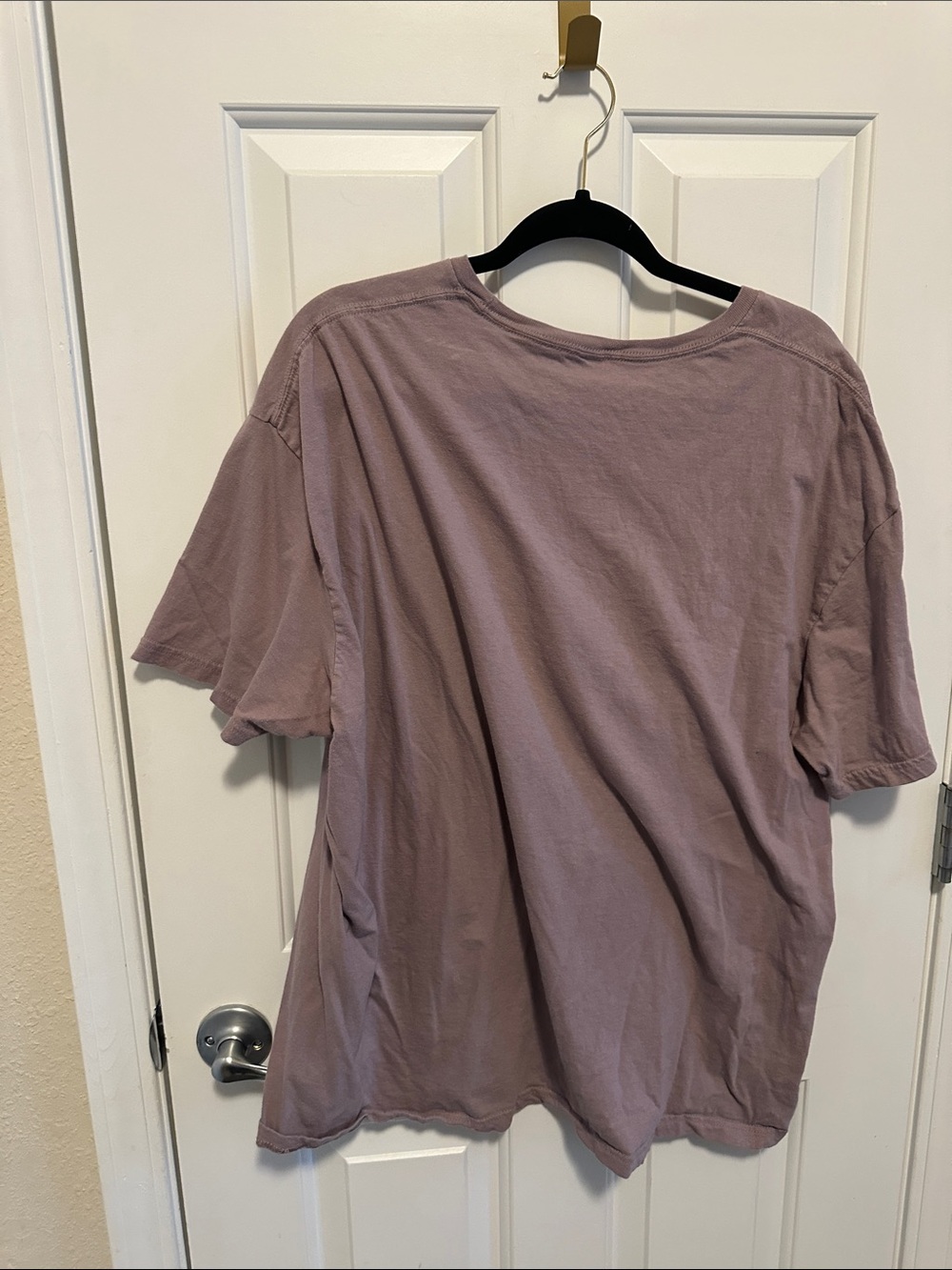 Gildan Mauve Pink "You Are Worthy" Butterfly Graphic Tee - Picture 4 of 4